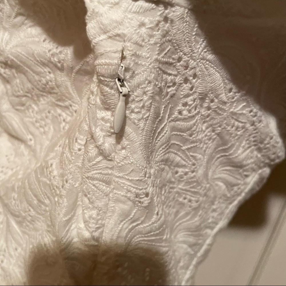 Nicholas White Lace Danni Dress in Featherington Eyelet - Picture 12 of 15